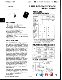 Datasheet LAS1905BP manufacturer Semtech