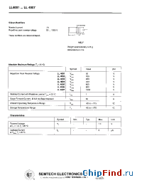 Datasheet LL4003 manufacturer Semtech