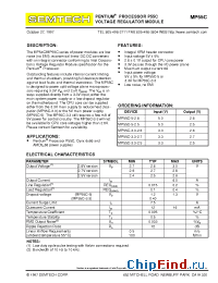 Datasheet MP55C-3.3-2.7 manufacturer Semtech