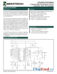 Datasheet SC1185-1.5CSW.TR manufacturer Semtech