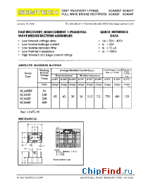 Datasheet SCAS1F manufacturer Semtech