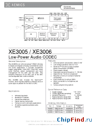 Datasheet XE3005 manufacturer Semtech