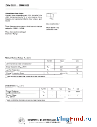 Datasheet ZMM5254 manufacturer Semtech