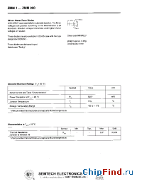 Datasheet ZMM56 manufacturer Semtech