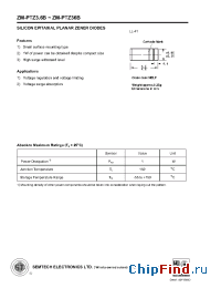 Datasheet ZM-PTZ8.2B manufacturer Semtech