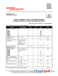 Datasheet 1N5551 manufacturer Sensitron