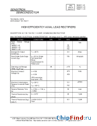 Datasheet JANTX1N5811 manufacturer Sensitron