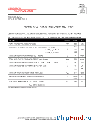 Datasheet JANXV1N6659R manufacturer Sensitron