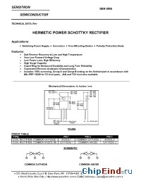 Datasheet SEN-5806 manufacturer Sensitron