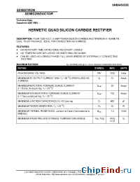 Datasheet SHB645052E manufacturer Sensitron