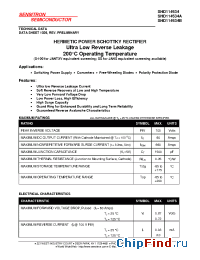 Datasheet SHD114534A manufacturer Sensitron