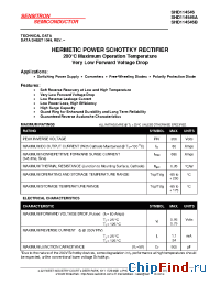 Datasheet SHD114546B manufacturer Sensitron