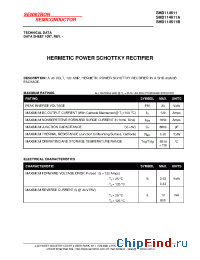 Datasheet SHD114611A manufacturer Sensitron