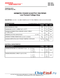 Datasheet SHD114612A manufacturer Sensitron