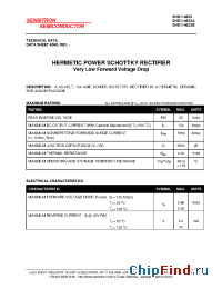 Datasheet SHD114622 manufacturer Sensitron