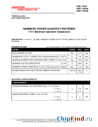 Datasheet SHD114624 manufacturer Sensitron