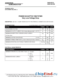 Datasheet SHD115212 manufacturer Sensitron