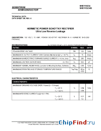 Datasheet SHD115234 manufacturer Sensitron