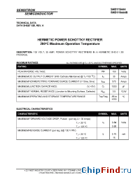 Datasheet SHD115444 manufacturer Sensitron