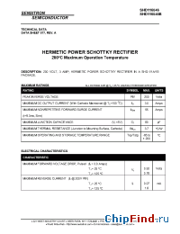 Datasheet SHD116046B manufacturer Sensitron