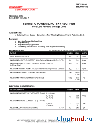 Datasheet SHD116068B manufacturer Sensitron