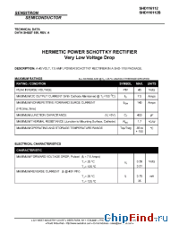 Datasheet SHD116112B manufacturer Sensitron