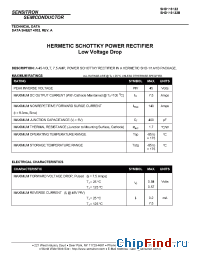 Datasheet SHD116122 manufacturer Sensitron