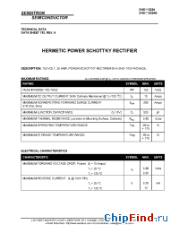 Datasheet SHD116224 manufacturer Sensitron