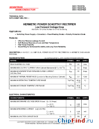 Datasheet SHD117022N manufacturer Sensitron