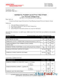 Datasheet SHD117036N manufacturer Sensitron