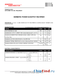 Datasheet SHD117111P manufacturer Sensitron