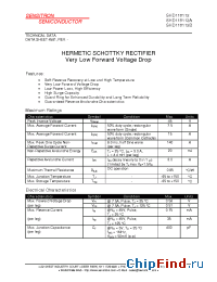 Datasheet SHD118112 manufacturer Sensitron