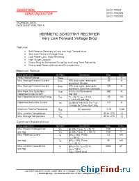 Datasheet SHD118523 manufacturer Sensitron