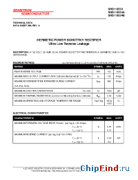 Datasheet SHD118534 manufacturer Sensitron