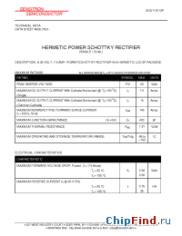 Datasheet SHD119112P manufacturer Sensitron