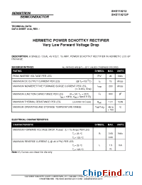 Datasheet SHD119212 manufacturer Sensitron