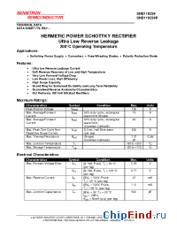 Datasheet SHD119234 manufacturer Sensitron