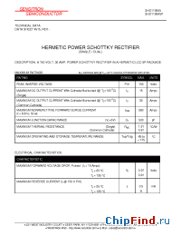 Datasheet SHD119245 manufacturer Sensitron