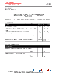 Datasheet SHD119412P manufacturer Sensitron