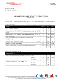 Datasheet SHD119623 manufacturer Sensitron