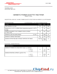 Datasheet SHD119636 manufacturer Sensitron