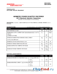 Datasheet SHD120044 manufacturer Sensitron