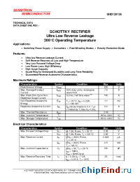 Datasheet SHD120136 manufacturer Sensitron