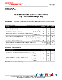 Datasheet SHD120212 manufacturer Sensitron