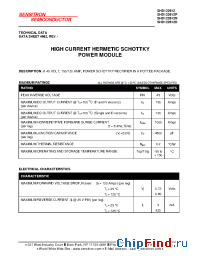 Datasheet SHD122612D manufacturer Sensitron