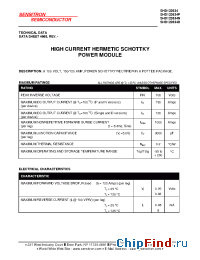 Datasheet SHD122634D manufacturer Sensitron