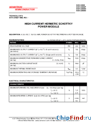 Datasheet SHD122636P manufacturer Sensitron