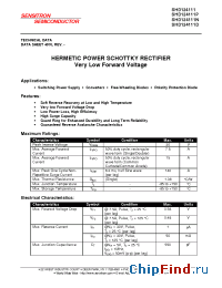 Datasheet SHD124111N manufacturer Sensitron