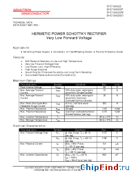 Datasheet SHD124222D manufacturer Sensitron