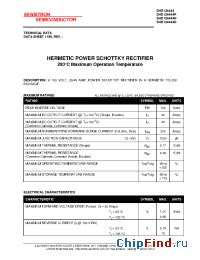 Datasheet SHD124444 manufacturer Sensitron